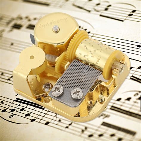 Rdeghly Music Box Movement Gift,Movement,Gold Plating Music Box ...