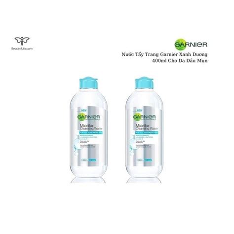 Nước Tẩy Trang Garnier Xanh Dương 400ml Cho Da Dầu Mụn