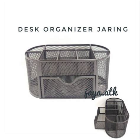 Jual Tempat Alat Tulis Jaring Besi Desk Organizer Pen Holder Jaring