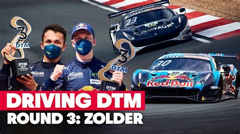 Driving Dtm Alex Albon Liam Lawson Podium In Zolder Youtube