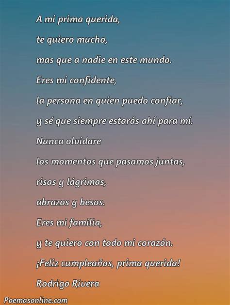 Mejores Poemas Para Mi Prima Querida Poemas Online