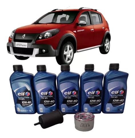 Kit Troca Óleo 10w40 Sandero Stepway Logan Clio 1 6 16v