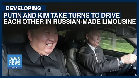 North Korea Visit Putin Kim Jong Un Drive Each Other In Russian Made