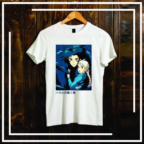 Camiseta Anime Castelo Animado Unissex Shopee Brasil