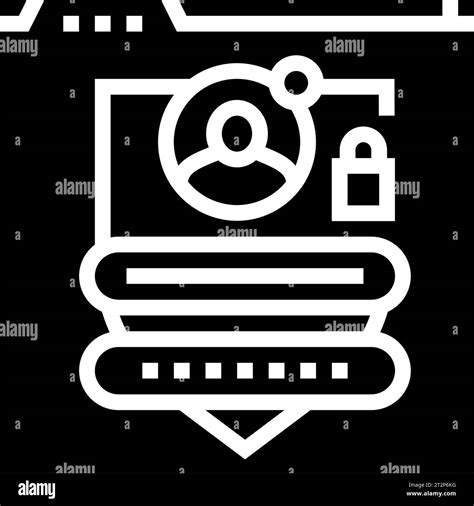 Online Privacy Cyberbullying Glyph Icon Vector Illustration Stock