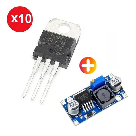 Lm7805 Pack 10 Reguladores De Voltaje 5v 1a 7805 Regalo