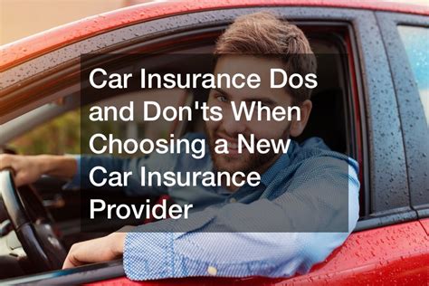 Car Insurance Dos And Donts When Choosing A New Car Insurance Provider Motorcycle And Car