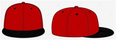 Baseball Cap Template Vector Illustration Caps Mock Up Hat Vector Caps