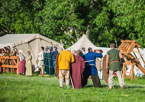 Historical Reenactment Of Boudica S Rebellion Editorial Stock Photo