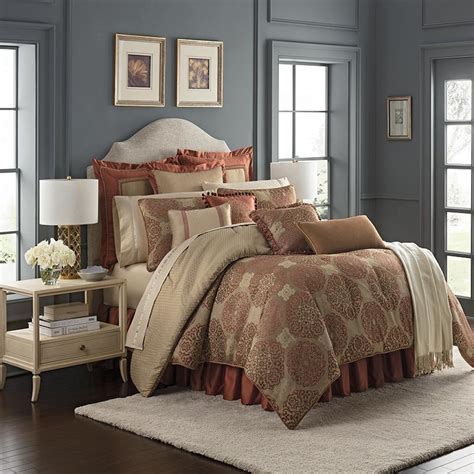 Comforter Sets Jonet Spice 4 Piece Reversible Comforter Set By Waterford Latest Bedding Purple