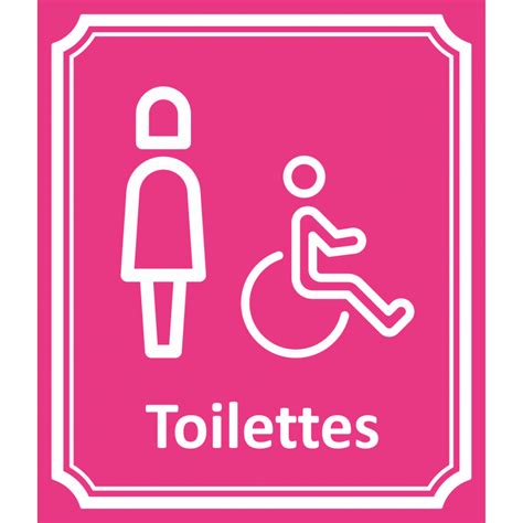 Plaque Toilettes Femme Handicap En Alu Type C T Rue