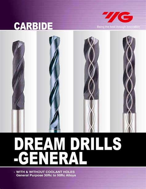 Mm Carbide Dream Drill Xd Tialn Coated Multi Purpose W O Coolant