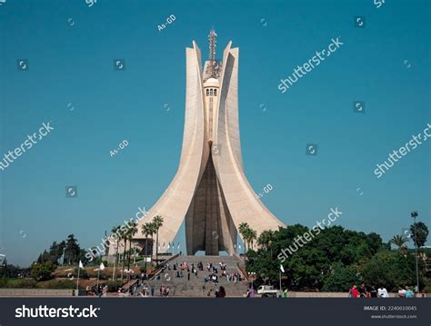 Maqam Echahid Martyrs Memorial Aka Monument Stock Photo