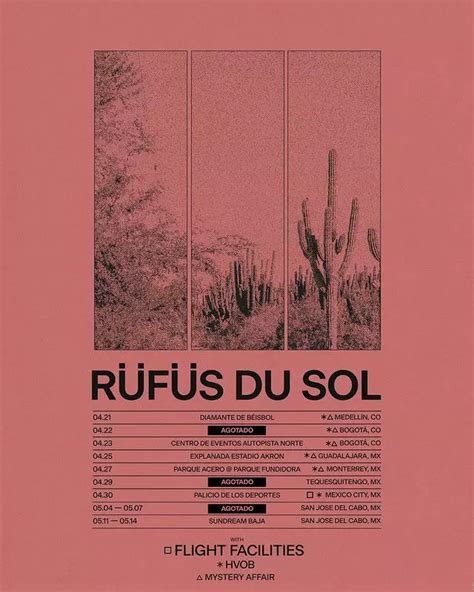 R F S Du Sol Tour Por M Xico Y Colombia Boletos Fechas Y Lugares