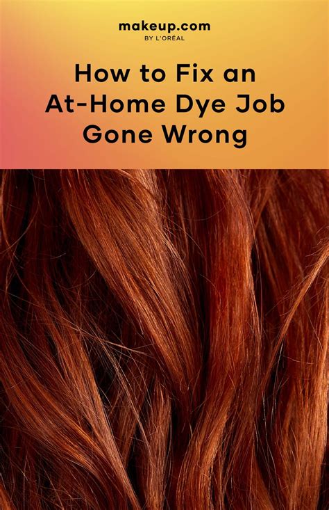 How To Fix At Home Hair Color Thats Too Red By Loréal