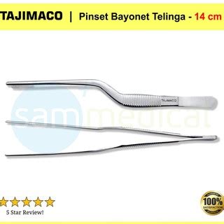 Jual Tajimaco Pinset Bayonet Pinset Telinga Ear Dressing Forcep 14