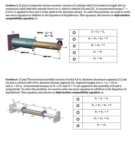 Solved Problem Pts A Composite Torsion Member Chegg