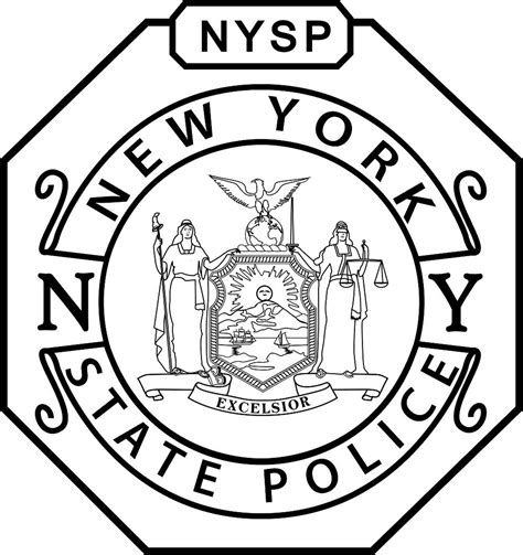 New York State Police NYSP Badge Vector Badge, SVG, Vector, DXF, Cricut, Laser Cut, Laser ...