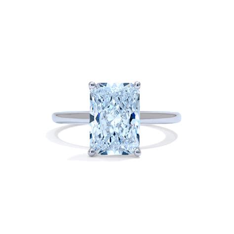 3 Ct Radiant Hidden Halo Ring Ascot Diamonds