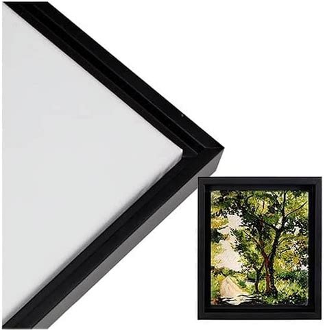 Illusions Floater Frame 16X20 Black For 3 4 Canvas 6 Pack Walmart