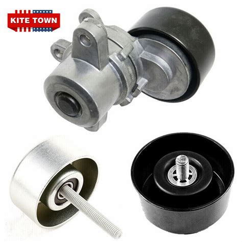 3 Pcs Belt Tensioner Pulley And Belt Pulley For Nissan Altima Maxima Murano 06 14 Ebay