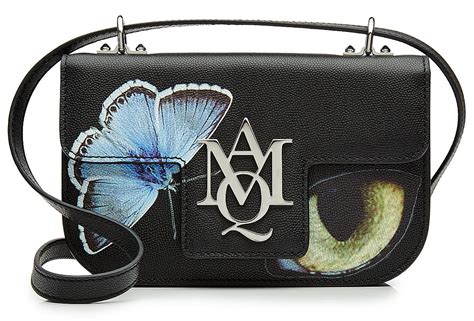 Alexander Mcqueen Bags Printed Leather Shoulder Bag Avenuesixty