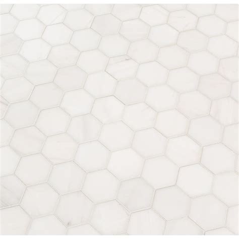 Bianco Dolomite 2x2 Hexagon Polished Mosaic