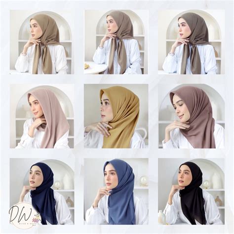 Jual Bella Square Hijab Segiempat Premium Bahan Polycatton Premium