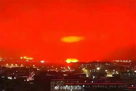 Eerie Blood Red Sky Shocks Residents In Wuhan China Mistaken For A