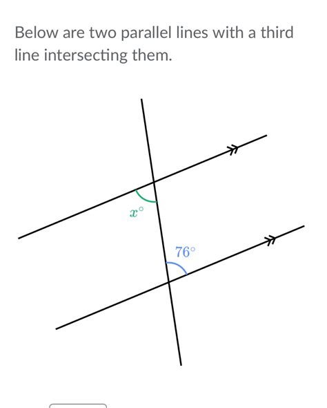 Solved Below Are Two Parallel Lines With A Third Line Intersecting Them [math]