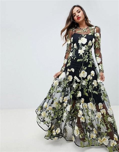 Embroidered Maxi Dress Maxi Knit Dress Womens Fashion Dresses Skirt