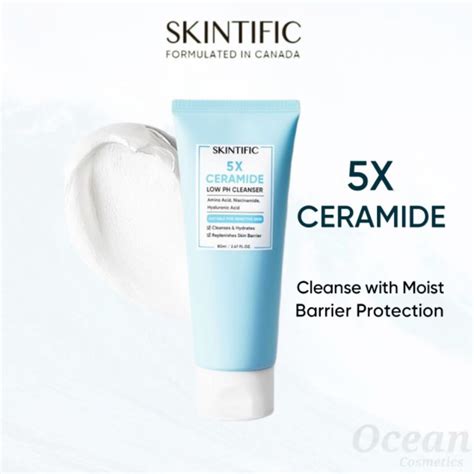 Jual Bpom Skintific 5x Ceramide Low Ph Cleanser 80ml Shopee Indonesia