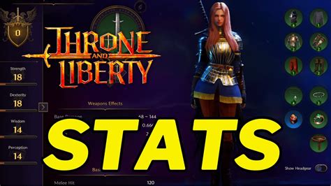 Throne And Liberty STATS GUIDE Dexterity Strength Wisdom And