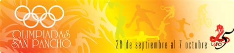 Arma Tu Equipo Y Participa En Las Olimpiadas San Pancho 2012