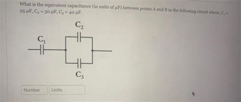 Solved What is the equivalent capacitance in units of μF Chegg