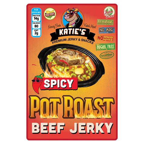 Spicy Pot Roast Beef Jerky Katie’s Premium Jerky And Snacks