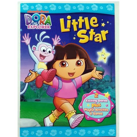 Dora The Explorer Activity and Story Book - Little Star, Hobbies & Toys ...