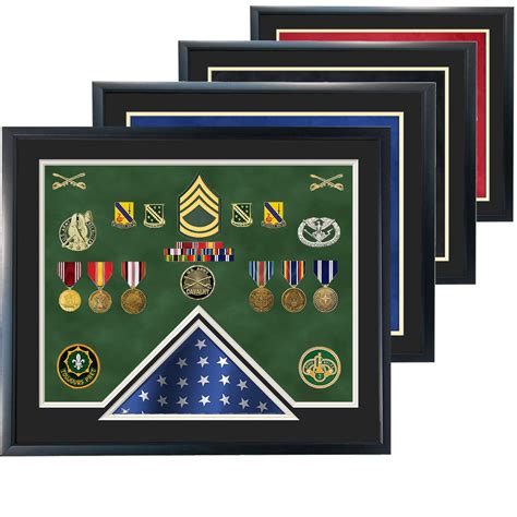 20 X 24 Double Mat Shadow Box W Center Flag Shadow Box Display