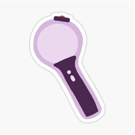 "bts army lightstick " Sticker for Sale by rachredd | Redbubble