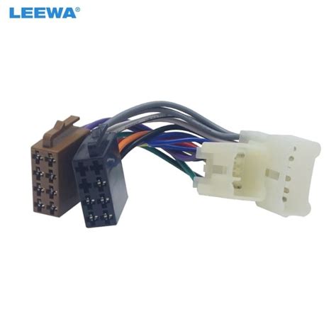 Leewa Car Stereo Audio Conversion Wire Plug Adapter For Iso To Toyota