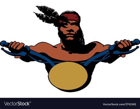 Injun People Print Royalty Free Vector Image Vectorstock