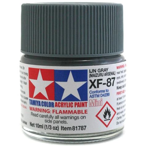 Tamiya XF Acrylic Paint 10ml IJN GRAY Maizuru Arsenal XF 87