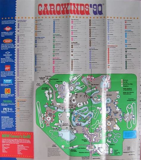 Carowinds Map And Brochure Themeparkbrochures Net