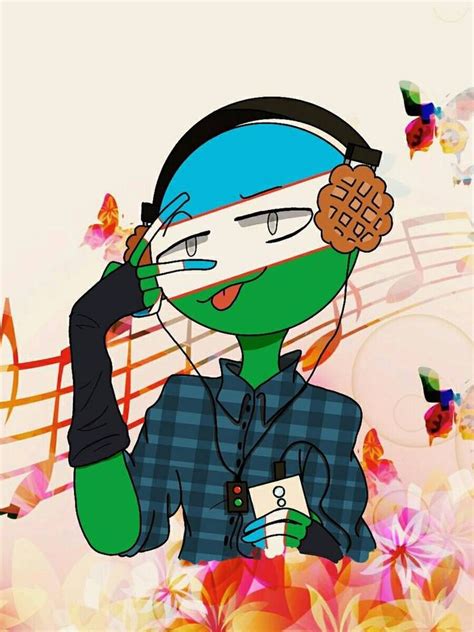 Countryhumans Uzbekistan Anime Visual Art Original Work