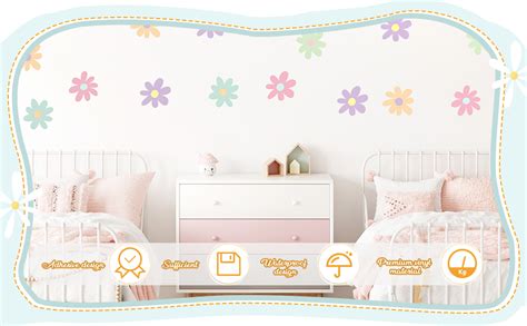 Amazon Bbto Daisy Wall Decal Flower Vinyl Wall Decals Daisy Decals