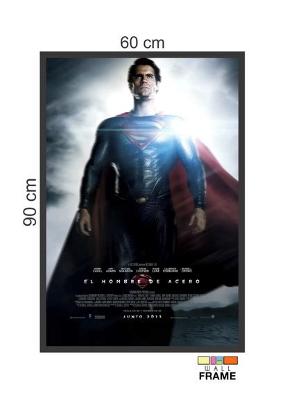 Quadro Pôster Filme O Homem De Aço M4 60x90 Elo7