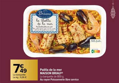 Promo Pa Lla De La Mer Maison Briau Chez Carrefour Icatalogue Fr