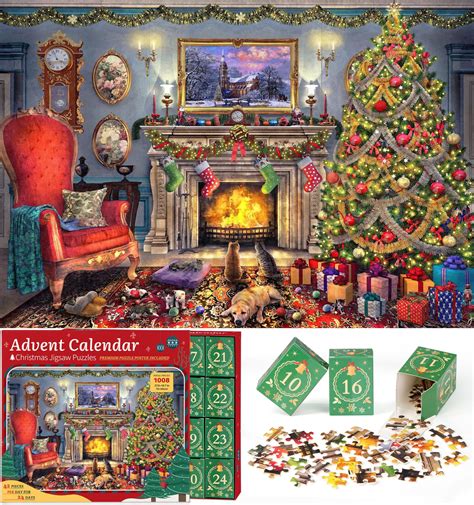 Puzzle Advent Calendar 2024 Christmas Jigsaw Puzzles Festive