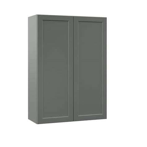 Hampton Bay Designer Series Melvern Storm Gray Shaker Assembled Wall