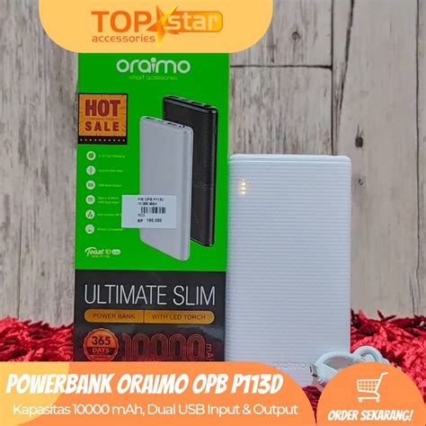 Jual Powerbank Oraimo Opb P D Mah Shopee Indonesia